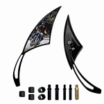 motorcycle mirrors chrome